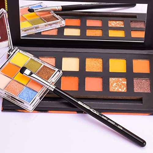 Brocha Maquillaje, pincel de sombra de ojos EIGSHOW, pincel de maquillaje de ojos pequeños Shader corto para sombra de ojos Smokey Eye - Pincel de precisión para ojos, calidad premium (E806)