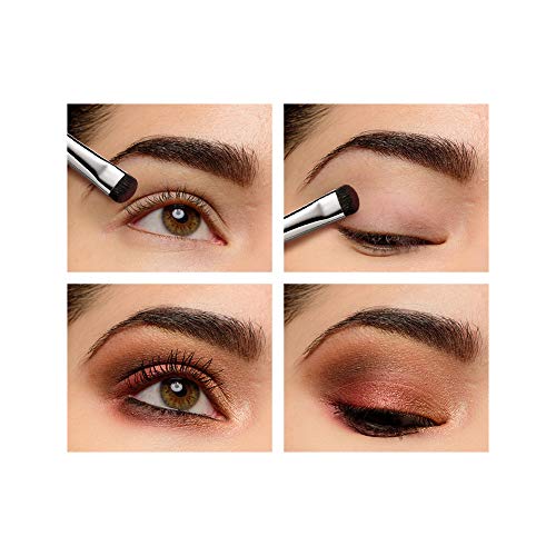 Brocha Maquillaje, pincel de sombra de ojos EIGSHOW, pincel de maquillaje de ojos pequeños Shader corto para sombra de ojos Smokey Eye - Pincel de precisión para ojos, calidad premium (E806)
