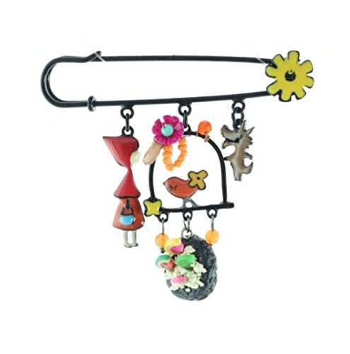 Broche LOL pequeño con diseño de Sombrero, Color Rojo