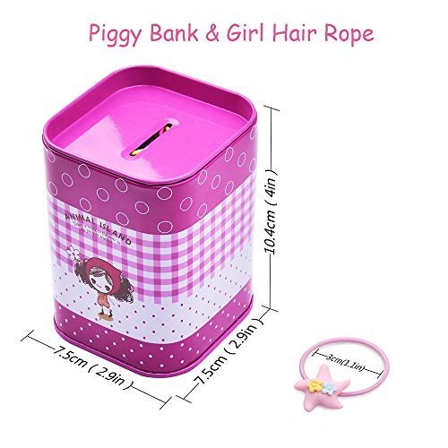 Broche para el Cabello para Niña 40 Piezas Elástico para el Cabello de la Caricatura Cuerdas de niñas Soporte de Cola de Caballo para Niños Pequeños (Colorear)