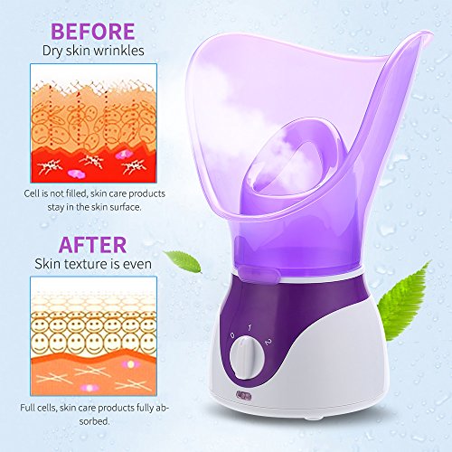 Bromose Sauna Facial, Icoic Humidificador de Vapor Facial Susana con Niebla Caliente para Hidratar y Rostro Limpio, Cuidadando a la piel, Spa casero personal