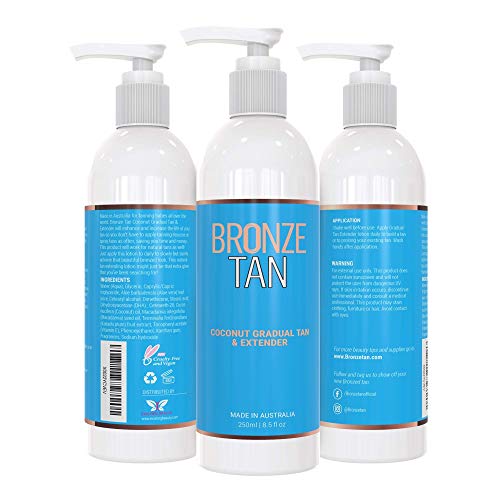 Bronze Tan Loción autobronceadora gradual y extensor de bronceado gradual para un bronceado sin sol sin rayas 250 ml