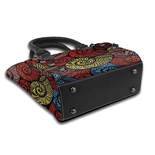 BROWCIN Caracol azteca hawaiano Mano Océano Conchas de chile en espiral dibujadas a mano Aceite de color Desmontable Moda Tendencia Bolso de las señoras Bolso de hombro