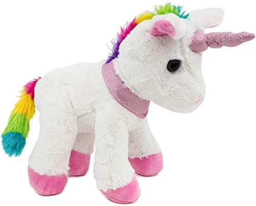 BRUBAKER Peluche Suave - Unicornio - Alto 21 cm - Blanco