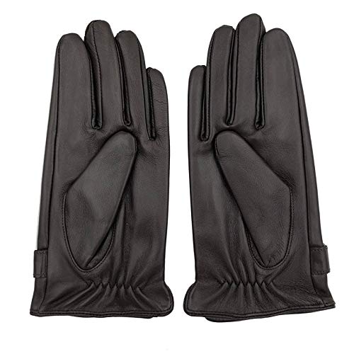 Bruce Dillon Spring and Summer Men's Short Gloves Men's Thin Thick blacktouch Screen Driving Gloves - Black Thin,L