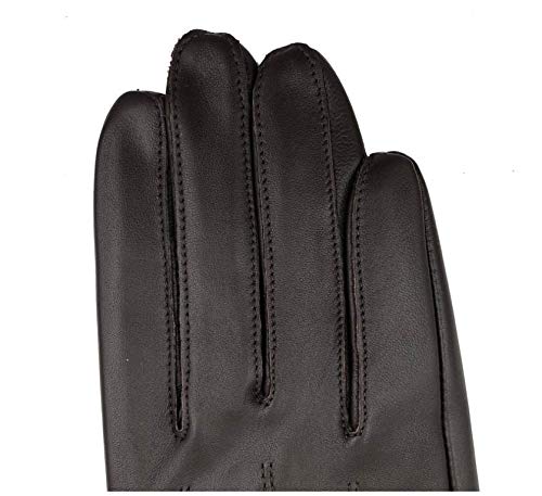 Bruce Dillon Spring and Summer Men's Short Gloves Men's Thin Thick blacktouch Screen Driving Gloves - Black Thin,L