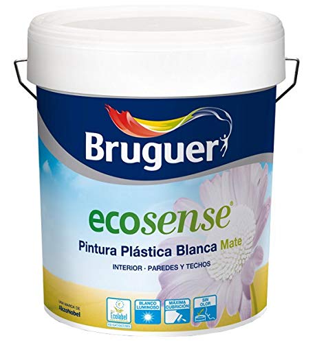 BRUGUER 5159758 Pintura PLÁSTICA ECOLOGICO ECOSENSE Blanco Luminoso 4 L