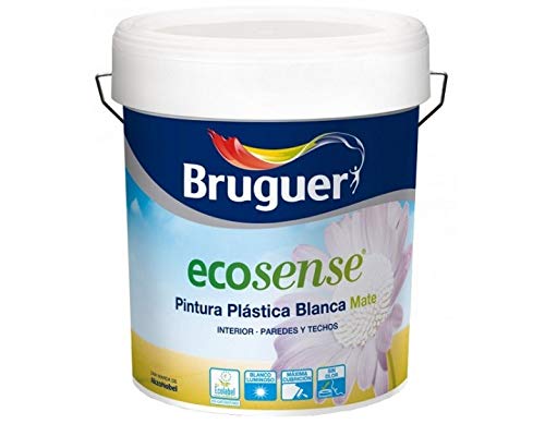 BRUGUER 5159758 Pintura PLÁSTICA ECOLOGICO ECOSENSE Blanco Luminoso 4 L