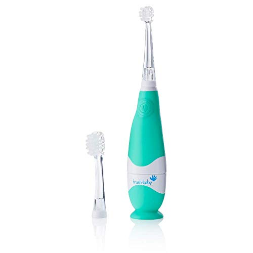Brush-BabyCepillo de dientes eléctrico Brush-Baby BabySonic para 0-36 meses (Azul Turquesa)