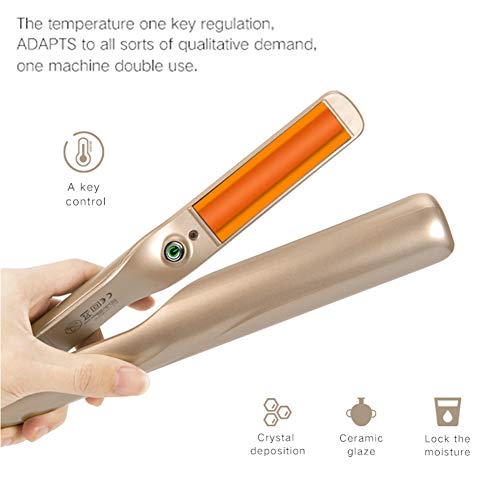 BUDDYGO Plancha de Pelo Profesional, Planchas y Rizador de Pelo 2 en 1, Alisados Perfectos y Ondas y Rizos Naturales, Tecnología Cerámica, Planchas Para el Pelo Multifunción para Todo Tipo de Cabello…