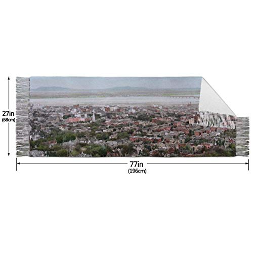 Bufanda de mantón Mujer Chales para, No. 4 Royal Mountain Moda para mujer Mantón largo Invierno Cálido Bufanda grande Bufanda de cachemira