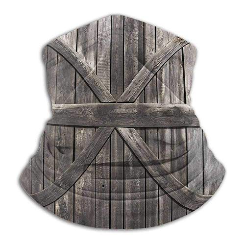 Bufanda de Pelo Rústico Sombreros Calentador de Cuello Motocicleta Puerta Vieja Vida rústica