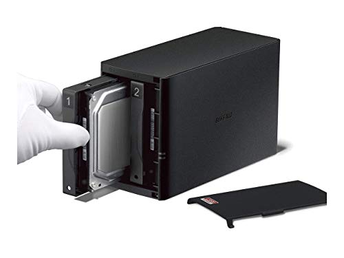 Buffalo LinkStation 520 LS520DE-EU NAS a 2 bay (1.0GHz dual-core, DDR3 256 MB) negro