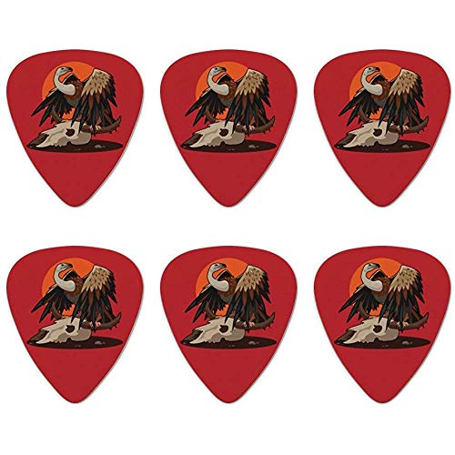 Buitre en un cráneo de toro Novedades Guitar Picks Medium Gauge - Set de 6