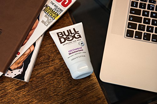BullDog crema hidratante de control de aceite para hombres, 100 ml