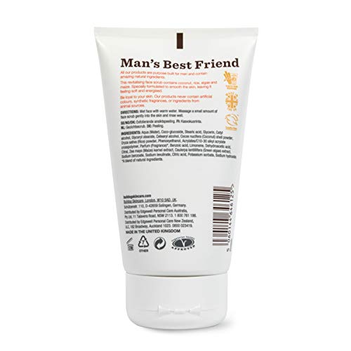 Bulldog - Exfoliante facial energizante Bulldog para el cuidado de la piel para hombre, 125 ml