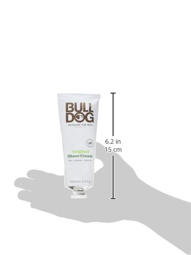 Bulldog Original Crema de afeitado para hombres, 100 ml, paquete de 4