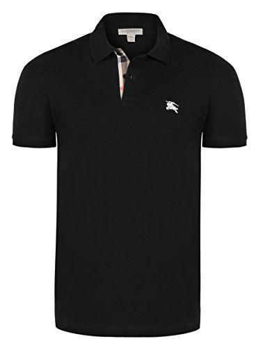 Burberry Brit - Polo para hombre, color negro Negro Negro ( 3XL