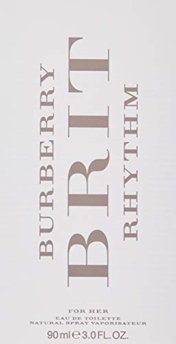 Burberry Brit Rhythm 90 ml eau de toilette Mujeres - Eau de toilette (Mujeres, 90 ml, Envase no recargable, Lavanda, Neroli, Pimienta rosa, Lavender,Neroli,Pink pepper, Raiz del Iris, Azahar)
