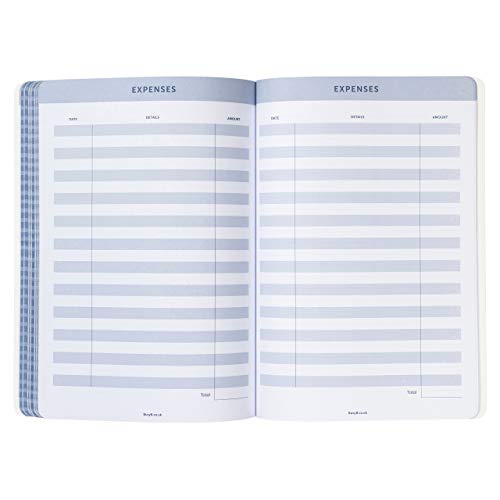 Busy B - Agenda Diaria Everyday de enero a diciembre de 2021 - Planificador semanal de piel sintética azul marino con notas