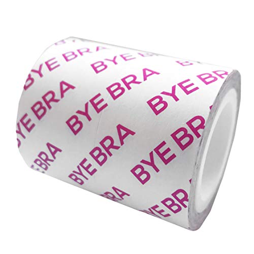 Bye Bra Breast Tape Roll, Sujetador adhesivo, Dinta De Levantamiento De Senos, con 3 Pares De Pezoneras Adhesivas, Hasta 3 metros de largo, Adecuado Para Tamaños de Copa A-D+