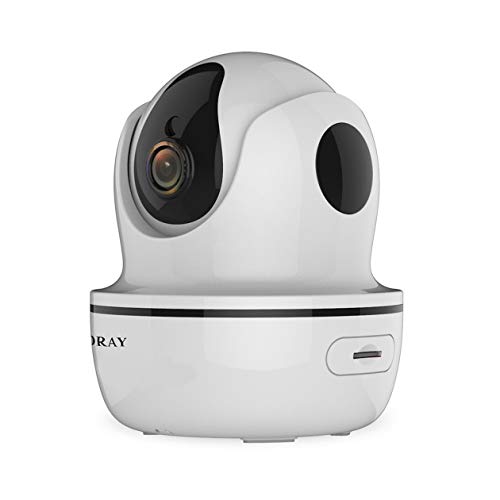 C26S Cámara IP inalámbrica para Interiores WiFi Visión Nocturna por Infrarrojos Grabación de Audio Red de vigilancia Monitor Interior - Blanco