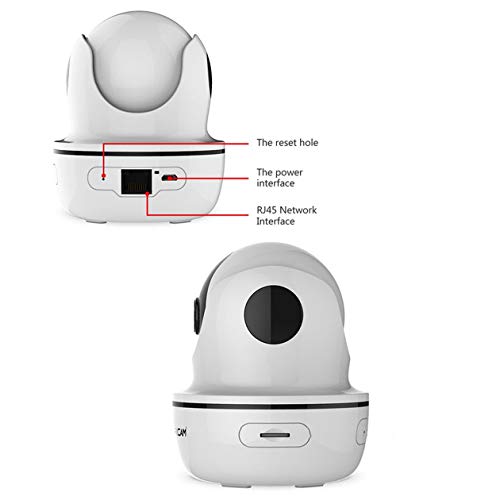 C26S Cámara IP inalámbrica para Interiores WiFi Visión Nocturna por Infrarrojos Grabación de Audio Red de vigilancia Monitor Interior - Blanco