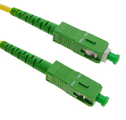 Cable de Fibra Óptica Monomodo Compatible Router FTTH - 9/125 OS2 - SC/APC-SC/APC Simplex (10 M)