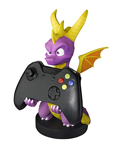 Cable guy Spyro the dragon, soporte de sujeción o carga para mando de consola y/o smartphone de tu personaje favorito con licencia de Activision. Producto con licencia oficial. Exquisite Gaming