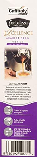 Café FORTALEZA - Cápsulas de Café Excellence Compatibles con Caffitaly - Pack 4 x 10 - Total 40 cápsulas