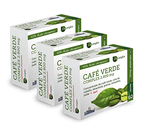 Café verde 2800 mg. (complex) 60 cápsulas (Pack 3 unid.)