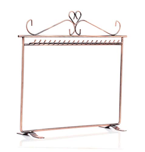 Caja De Joyería De Doble Capa, Organizador De Joyas De Metal, Caja De Almacenamiento De Collar Colgante, Soporte Plano, Caja De Exhibición De Joyería a Prueba De Polvo