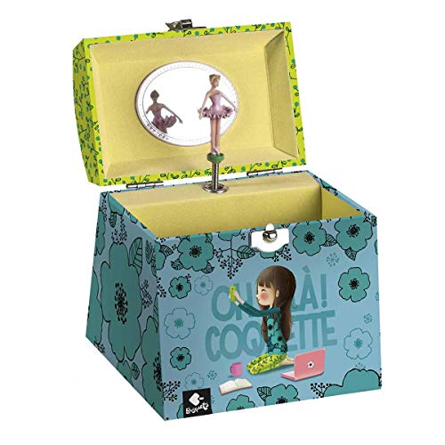 Caja musical joyero Busquets Coquette con espejo y cajón para guardar joyas