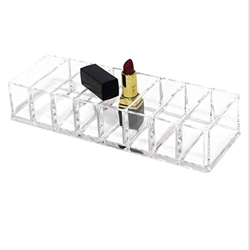 Caja organizadora de maquillaje de acr¨ªlico, con 8 compartimentos, organizador de mesa en tienda de hogar