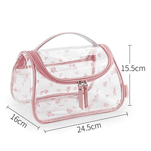 Caja para Joyas/Caja Joyero Bolsa de cosméticos transparente portátil multifuncional Bolsa de lavado de viaje al aire libre Bolsa de natación impermeable Bolsa de cosméticos de gran capacidad Caja de