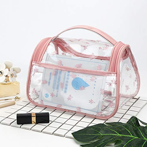 Caja para Joyas/Caja Joyero Bolsa de cosméticos transparente portátil multifuncional Bolsa de lavado de viaje al aire libre Bolsa de natación impermeable Bolsa de cosméticos de gran capacidad Caja de