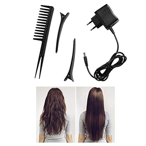 Calayu Cortapelos eléctrico con USB, recargable, recortador de puntas abiertas y de pelo rizado, cortador de pelo extraíble