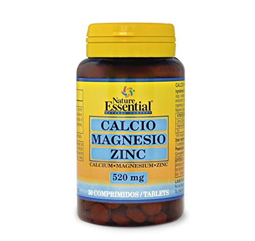 Calcio, magnesio y zinc 475 mg. 50 comprimidos