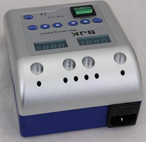 Calentador de cera dental eléctrico profesión tallado doble lápiz labial cerado cera+6 puntas 20W