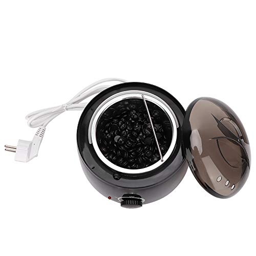 Calentador de Cera Depilatoria, 500ml Calentador de Cera Eléctrico para la Depilación Máquina de Cera, Cuerpo para la Depilación en Casa, Calentador Cera Tibia Roll On (negro)