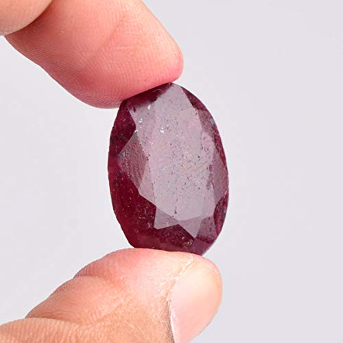 Calidad AAA ++ Rubí Rojo 24.50 Ct Corte Oval Natural Facetado rubí Egl rubí Rojo Certificado Para Joyería