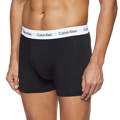 Calvin Klein 0000U2662G - Bóxer para hombre, color blanco /gris / negro, talla X-Large