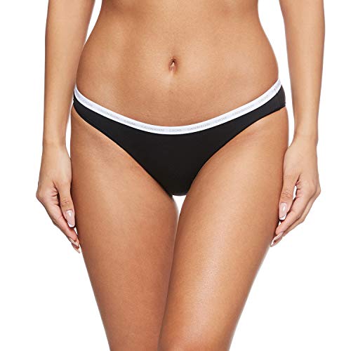 Calvin Klein 2pk Braguita de Bikini, Negro (Black/Black 001), (Talla del Fabricante: X-Large) para Mujer