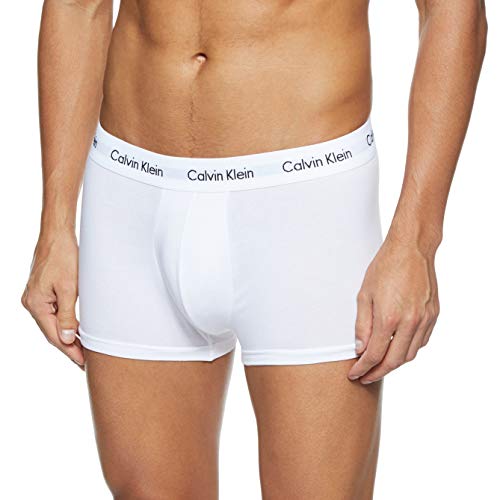 Calvin Klein 3P Trunk, Bóxer para Hombre, Blanco, M, (Pack de 3)