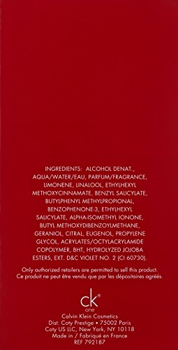 CALVIN KLEIN CK ONE RED EDITION HER - agua de tocador, vaporizador, 100 ml