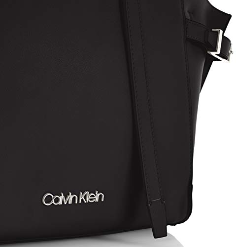 Calvin Klein - Extended Tote, Bolsos totes Mujer, Negro (Black), 1x1x1 cm (W x H L)