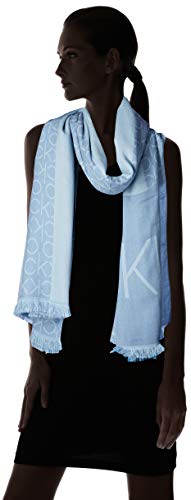 Calvin Klein K60k606081 conjunto bufanda, gorro y guantes, Azul (Stone Blue Cff), Talla única (Talla del fabricante: OS) para Mujer
