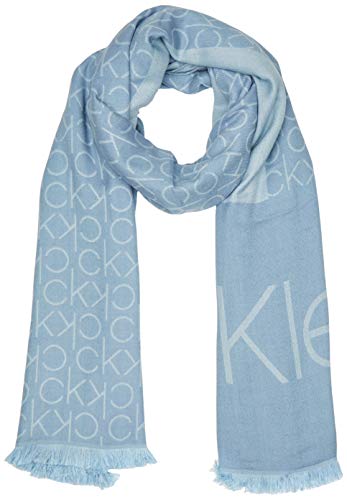 Calvin Klein K60k606081 conjunto bufanda, gorro y guantes, Azul (Stone Blue Cff), Talla única (Talla del fabricante: OS) para Mujer