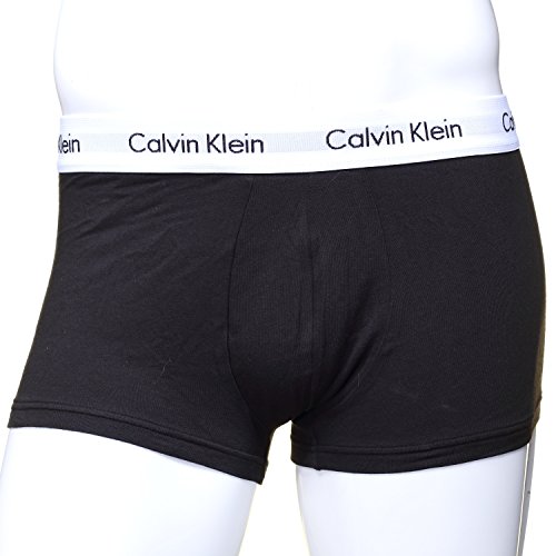 Calvin Klein Low Rise Trunk 3pk, Bóxer Hombre, Negro (Black 001), X-Small