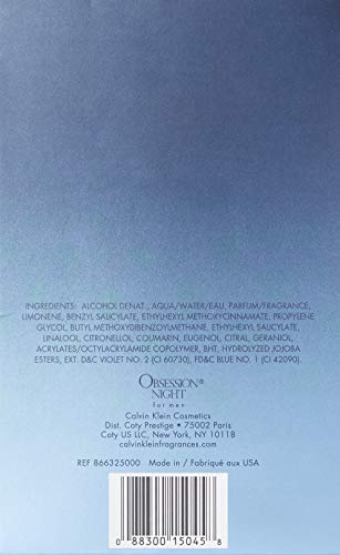 Calvin Klein Obsession Night For Men Edt Vapo 125 Ml 1 Unidad 120 g